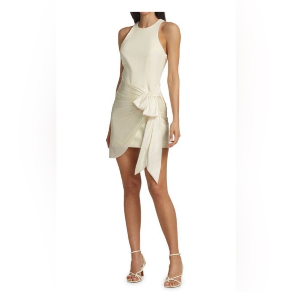 Cinq a Sept Windsor Sash-Tie Mini Dress